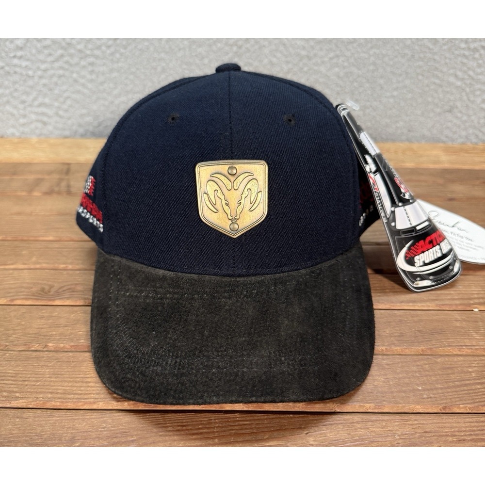Chase Authentics Hat Adult Black Snapback Cap Dodge Intrepid Nascar Embroidered